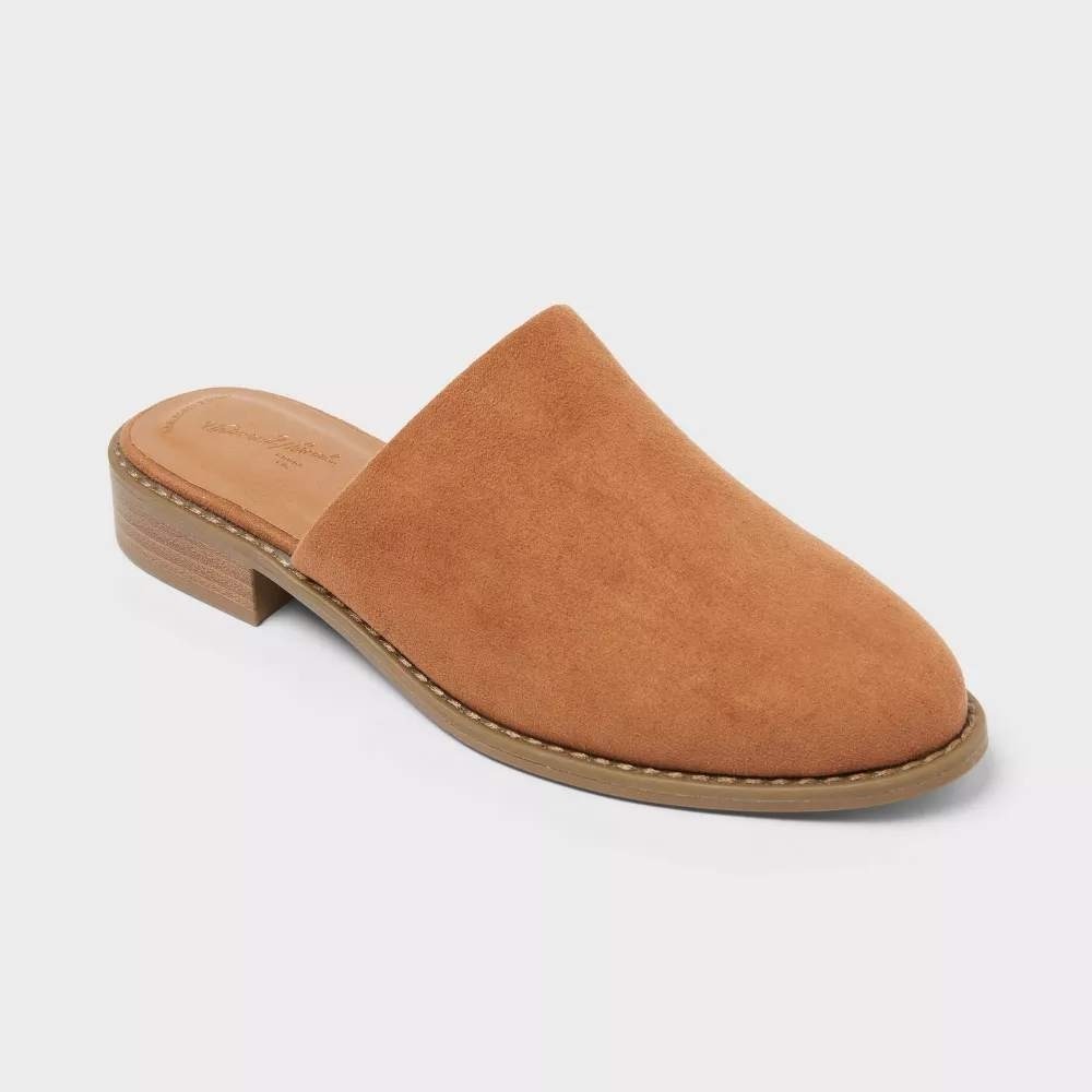 Women's Universal Thread Rita Mule‎ Flats Cognac Size 8 New With Tags